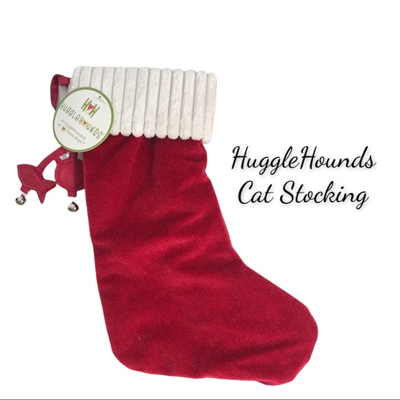 NWT Red HuggleHounds Cat Christmas Stocking - Picture 11 of 11
